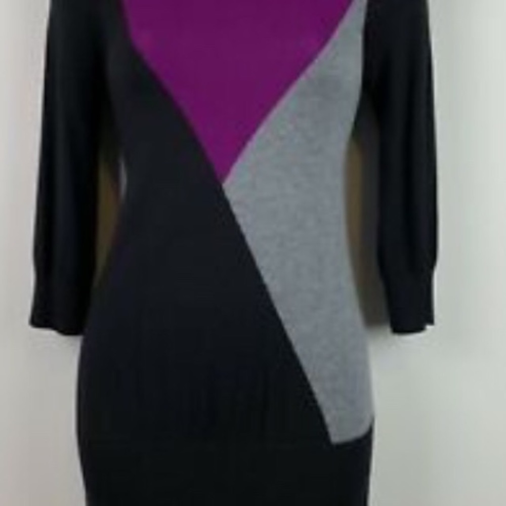 Whbm Size Medium Color Block Sweater - image 2